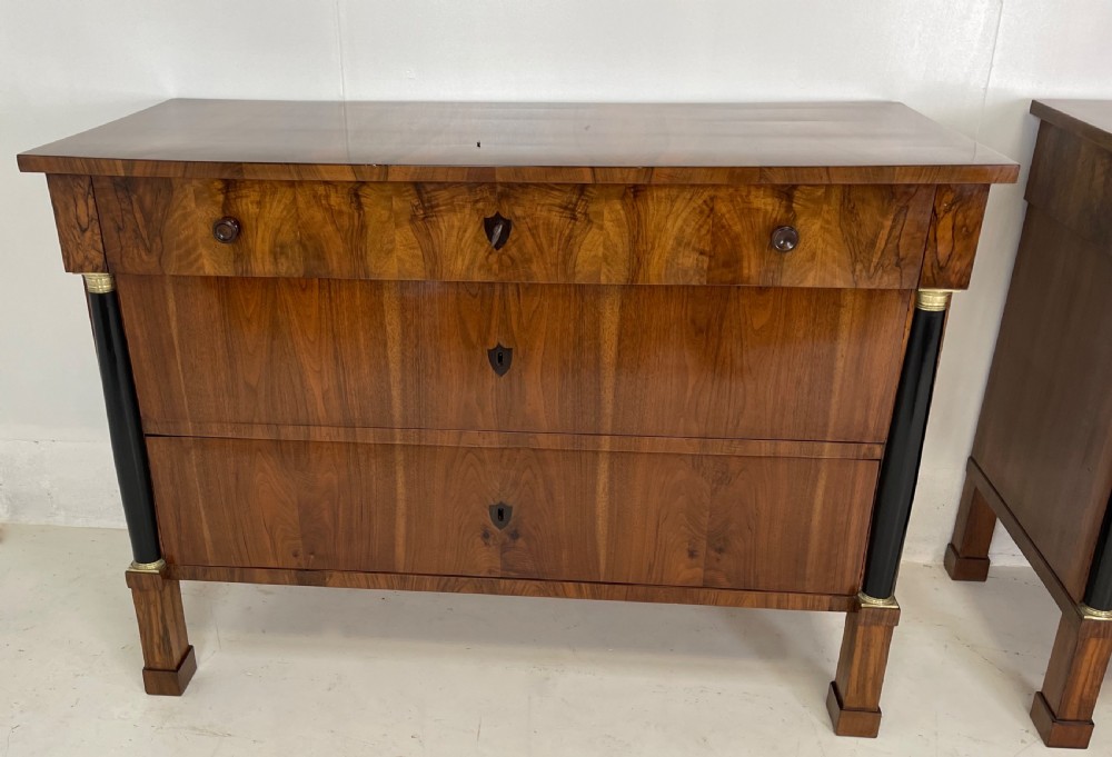 Pair Of Walnut Italian Commodes View II