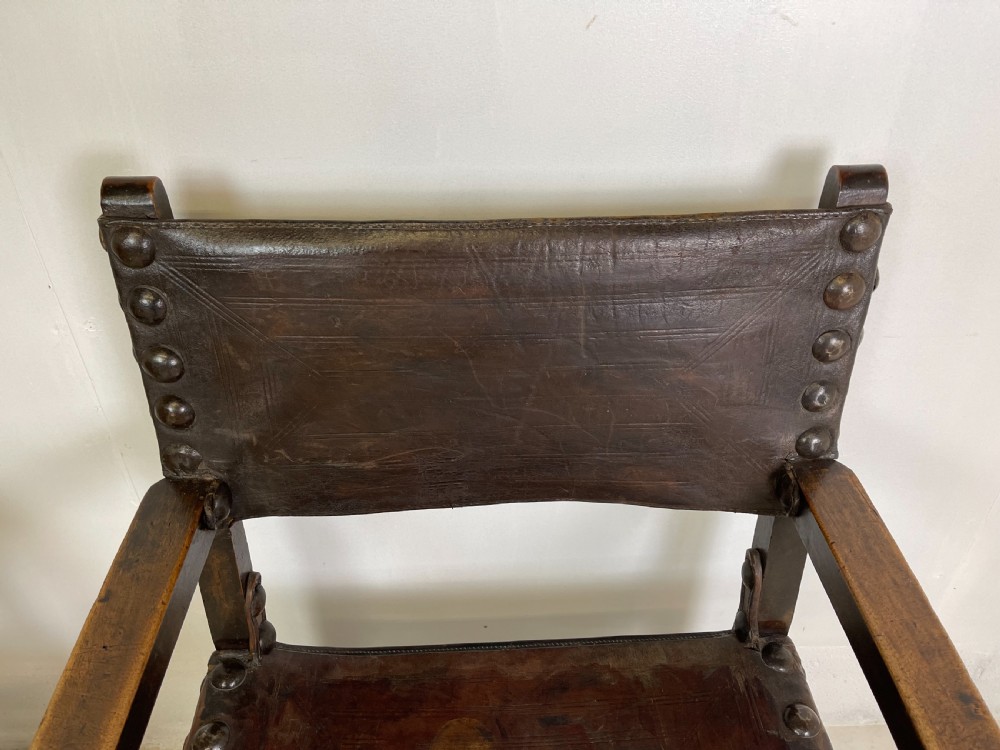 Two 17 th century Spanish walnut Armchairs  View III