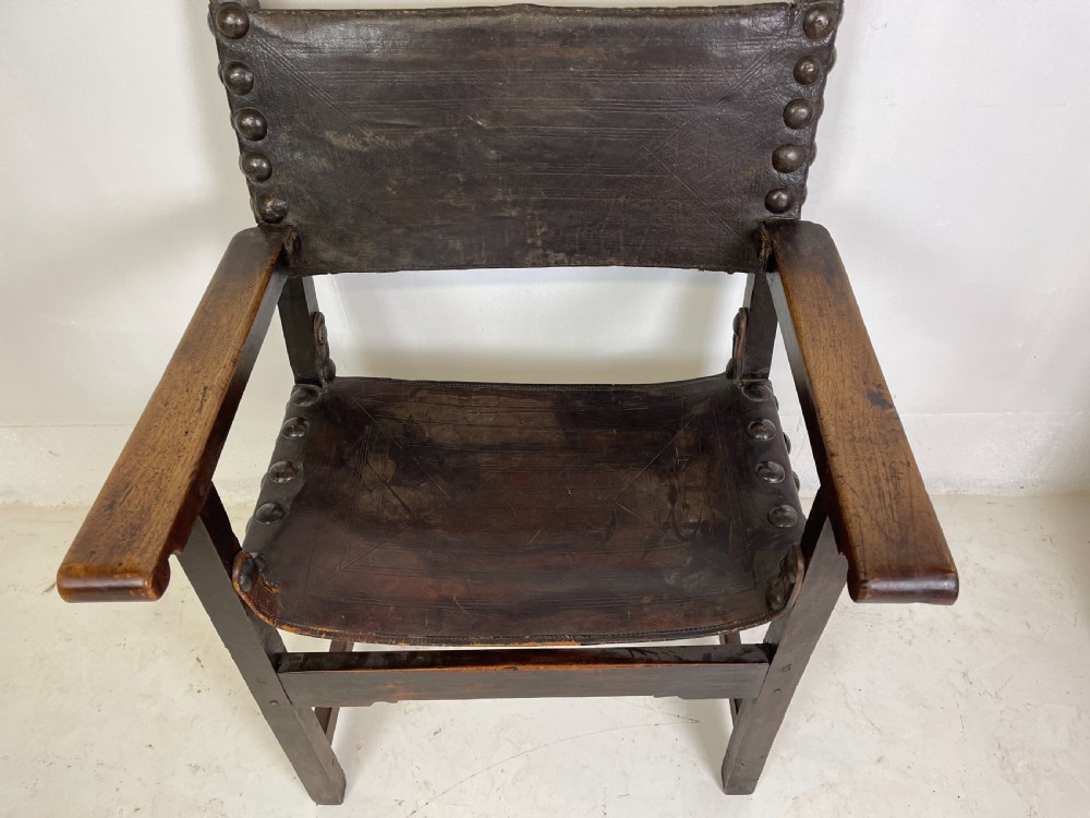 Two 17 th century Spanish walnut Armchairs  View V