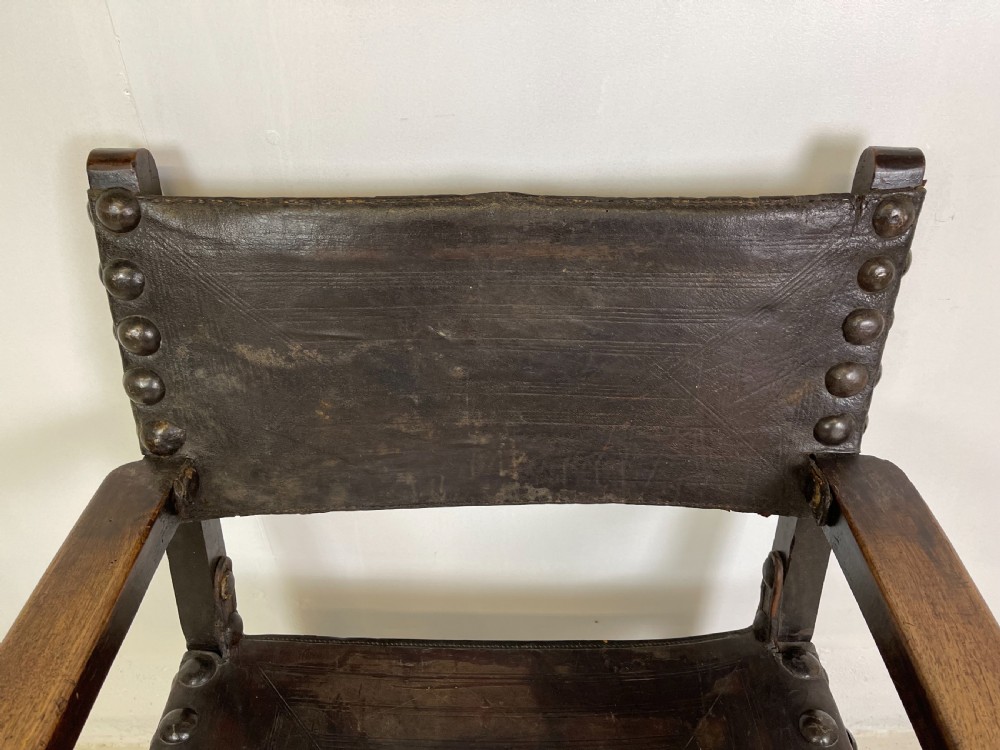 Two 17 th century Spanish walnut Armchairs  View VIII