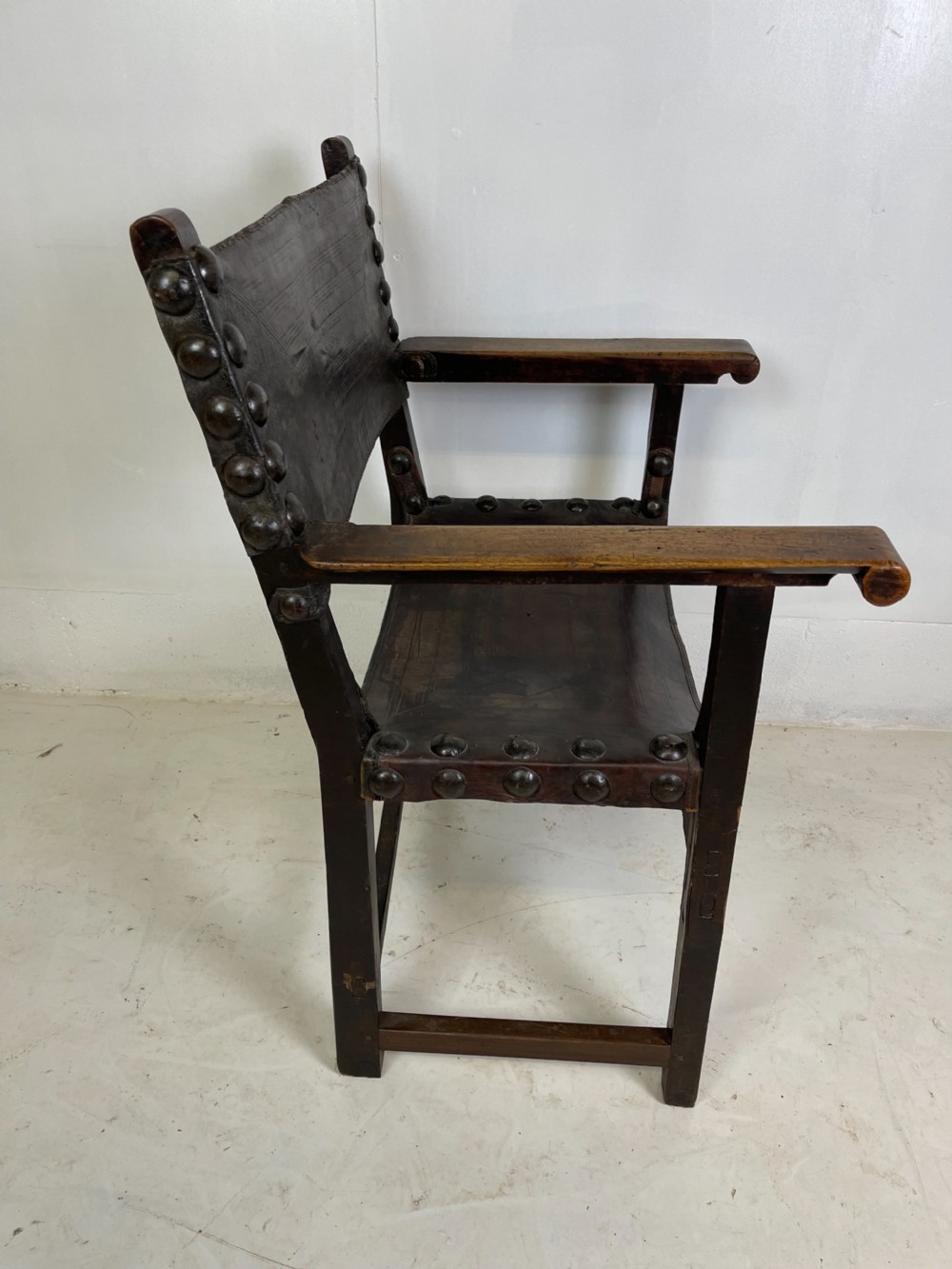 Two 17 th century Spanish walnut Armchairs  View IX