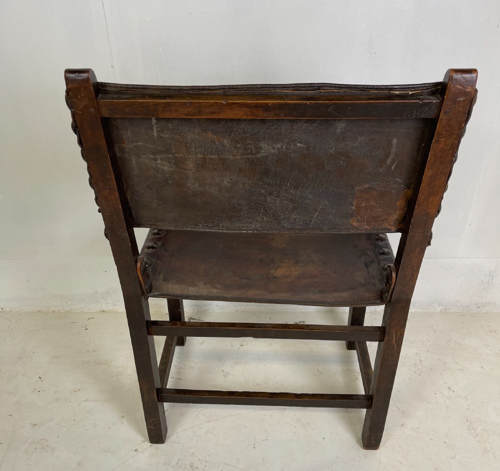 Two 17 th century Spanish walnut Armchairs  View XII