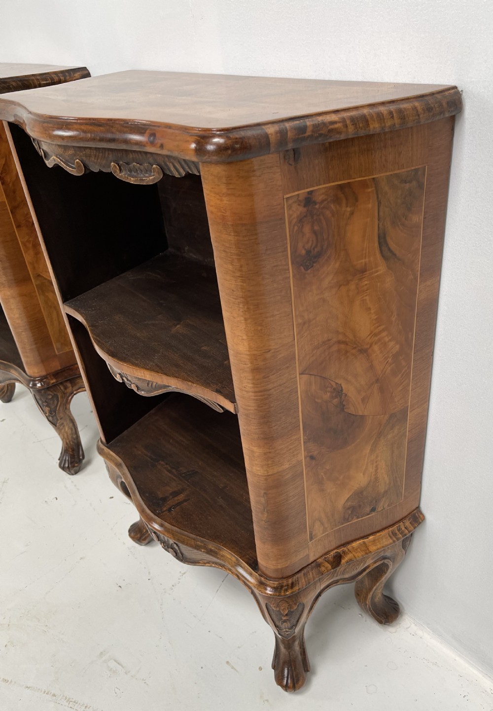 Pair Of Walnut Bookcases View II