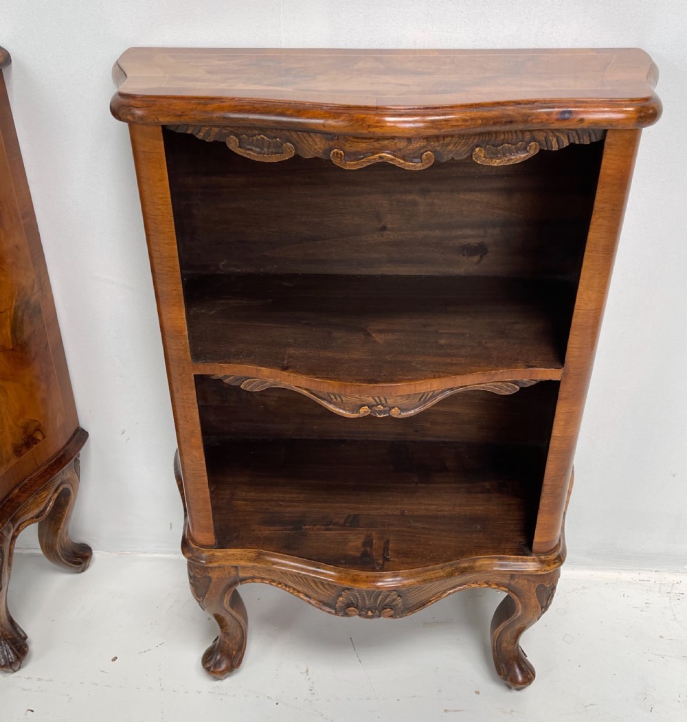 Pair Of Walnut Bookcases View III