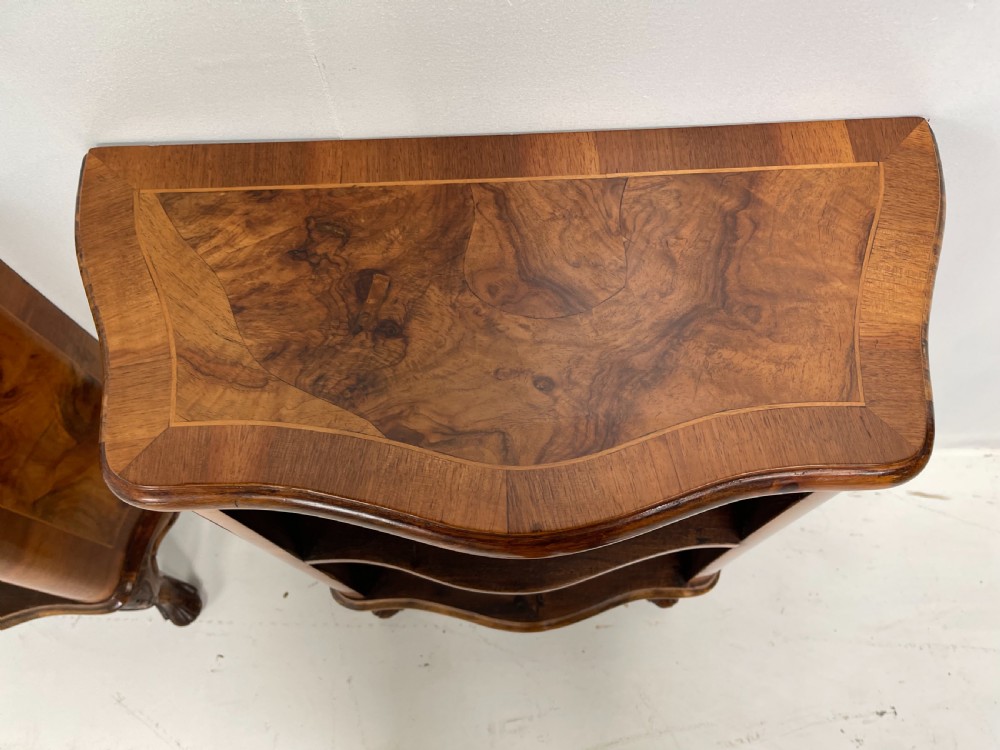 Pair Of Walnut Bookcases View IV