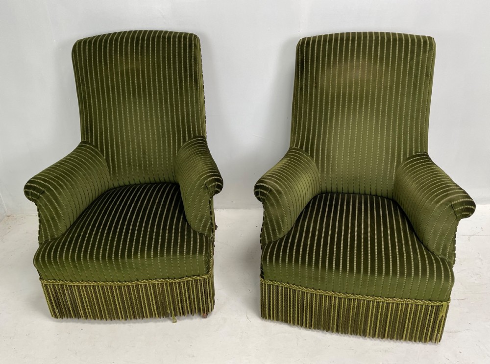 Pair Of French Napoleon the third Armchairs