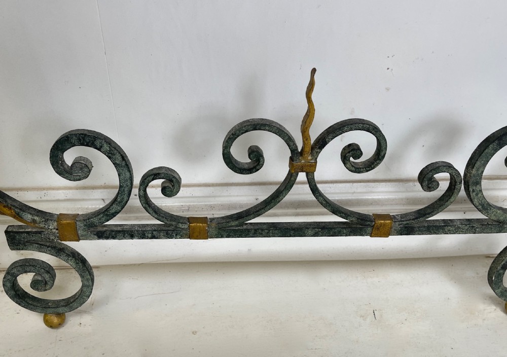 French marble top console gilded Metal  View VI