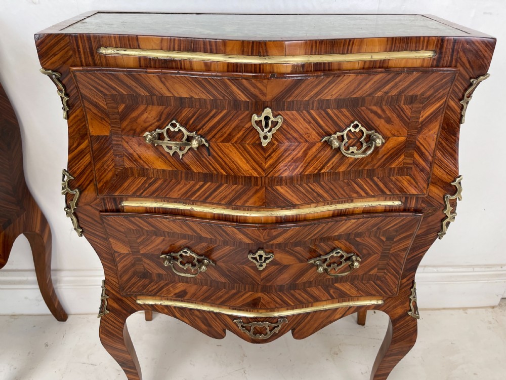 Pair of Early 19 th century  small Italian commodes  View VIII