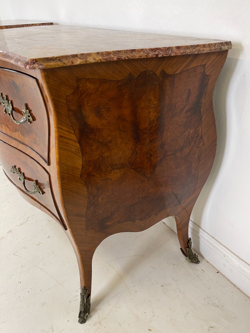 Pair of walnut Italian commodes  View XI