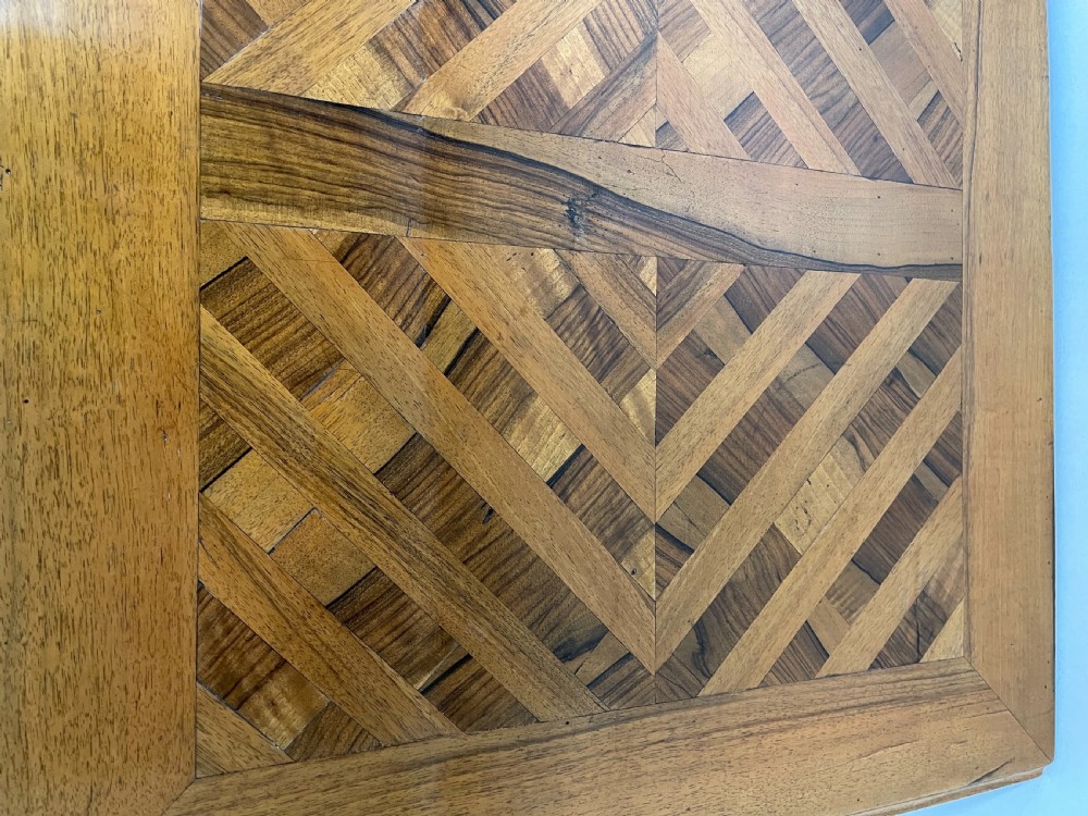 French Walnut parquetry Commode  View III
