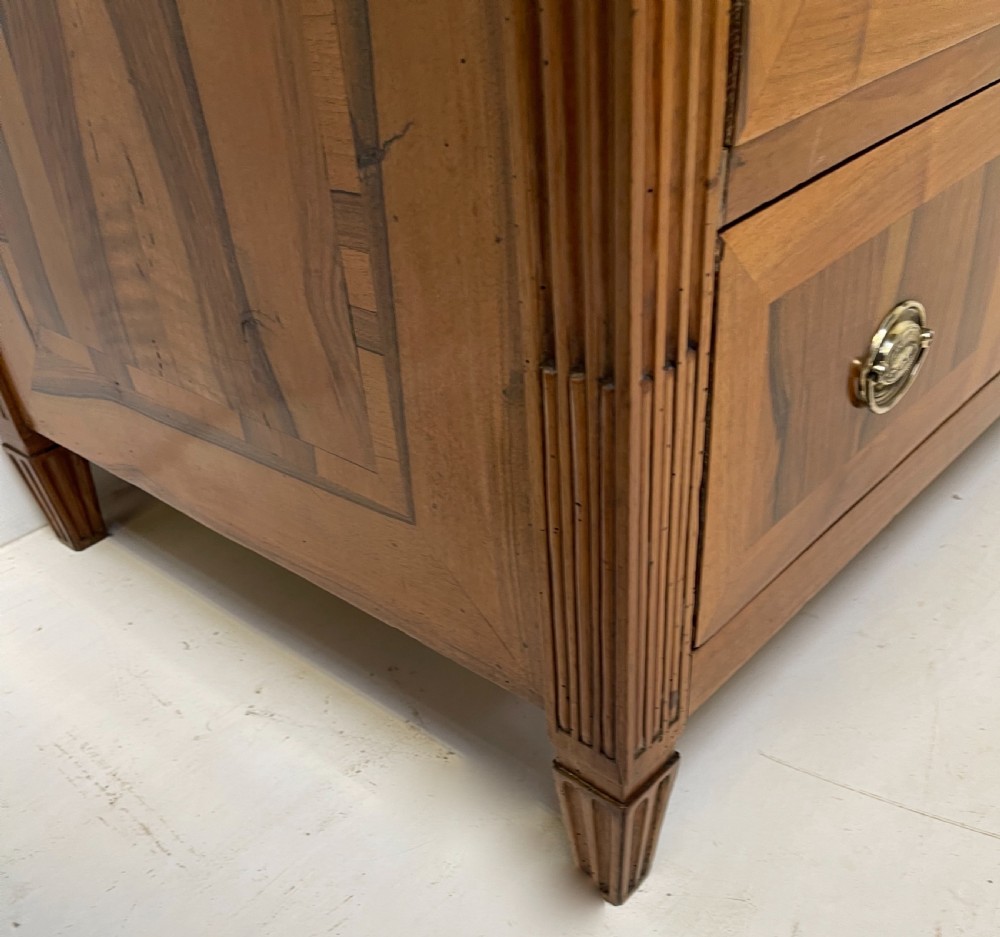 French Walnut parquetry Commode  View IX