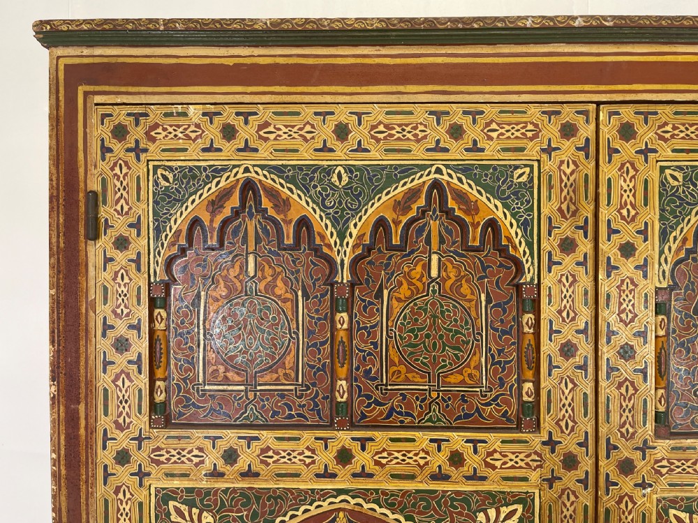 19  th Century painted cupboard  View II