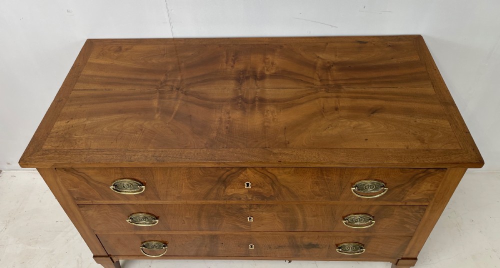 French Walnut Period commode  View III