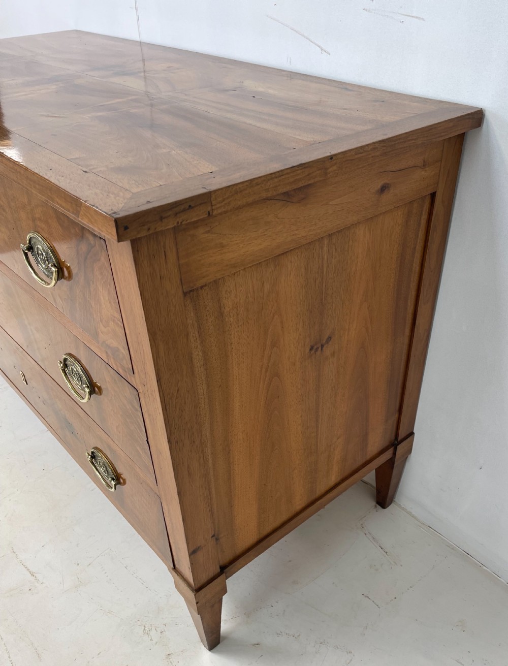 French Walnut Period commode  View V
