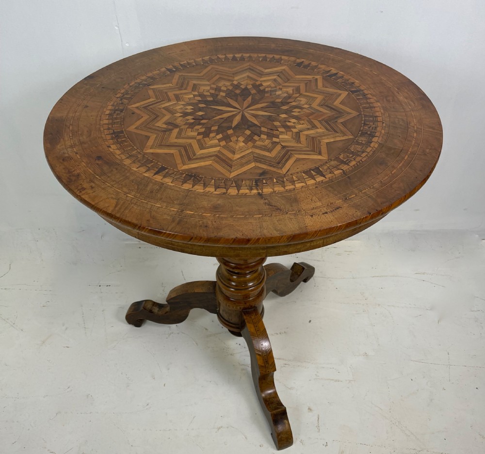 19 th century Italian Parquetry table 