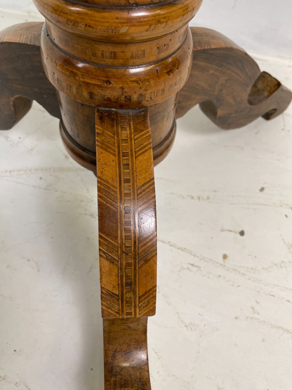 19 th century Italian Parquetry table  View III