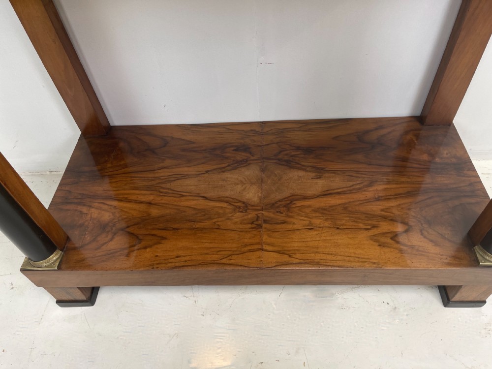 Empire walnut Console Table  View VI