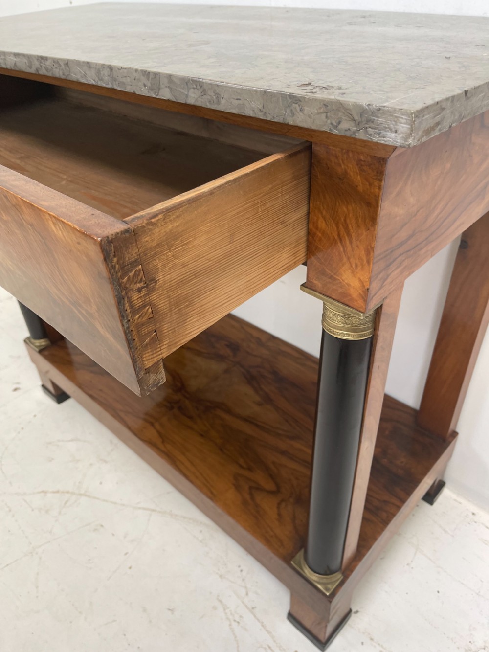 Empire walnut Console Table  View VII