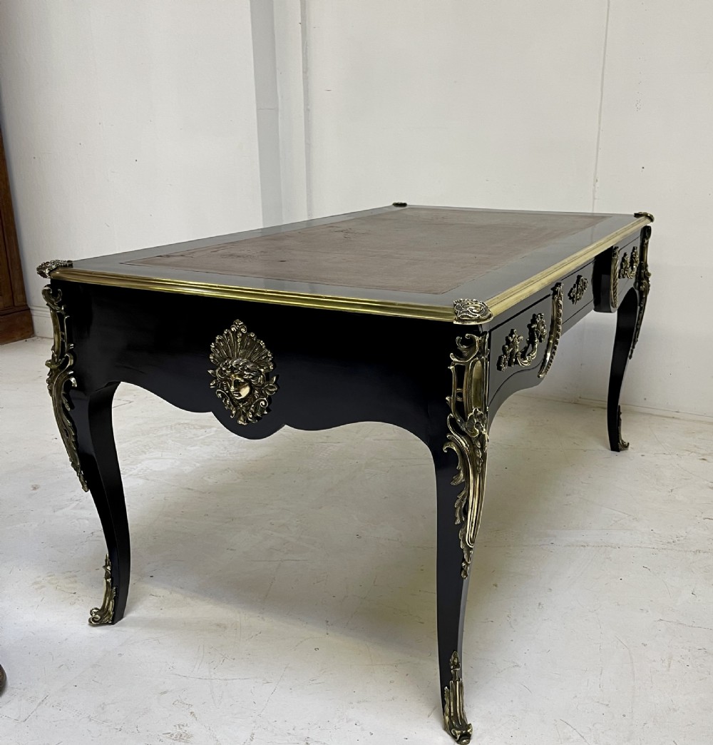 Louis XV Ebonised Bureaux Plat 