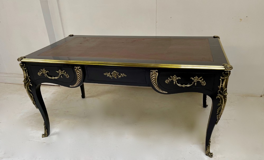 Louis XV Ebonised Bureaux Plat  View V
