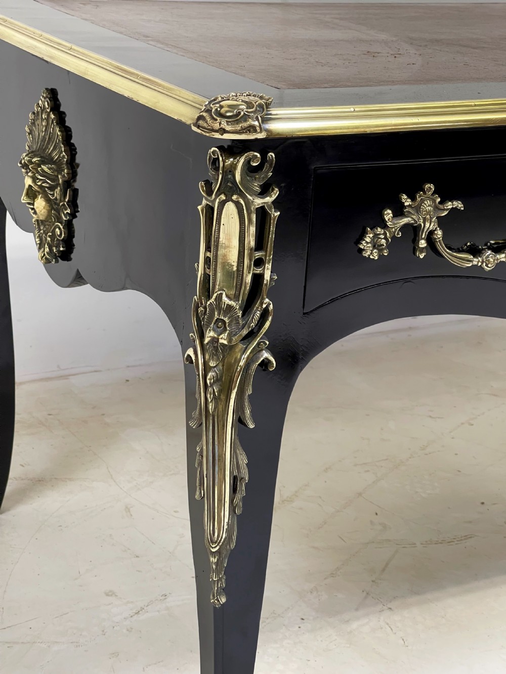 Louis XV Ebonised Bureaux Plat  View XII