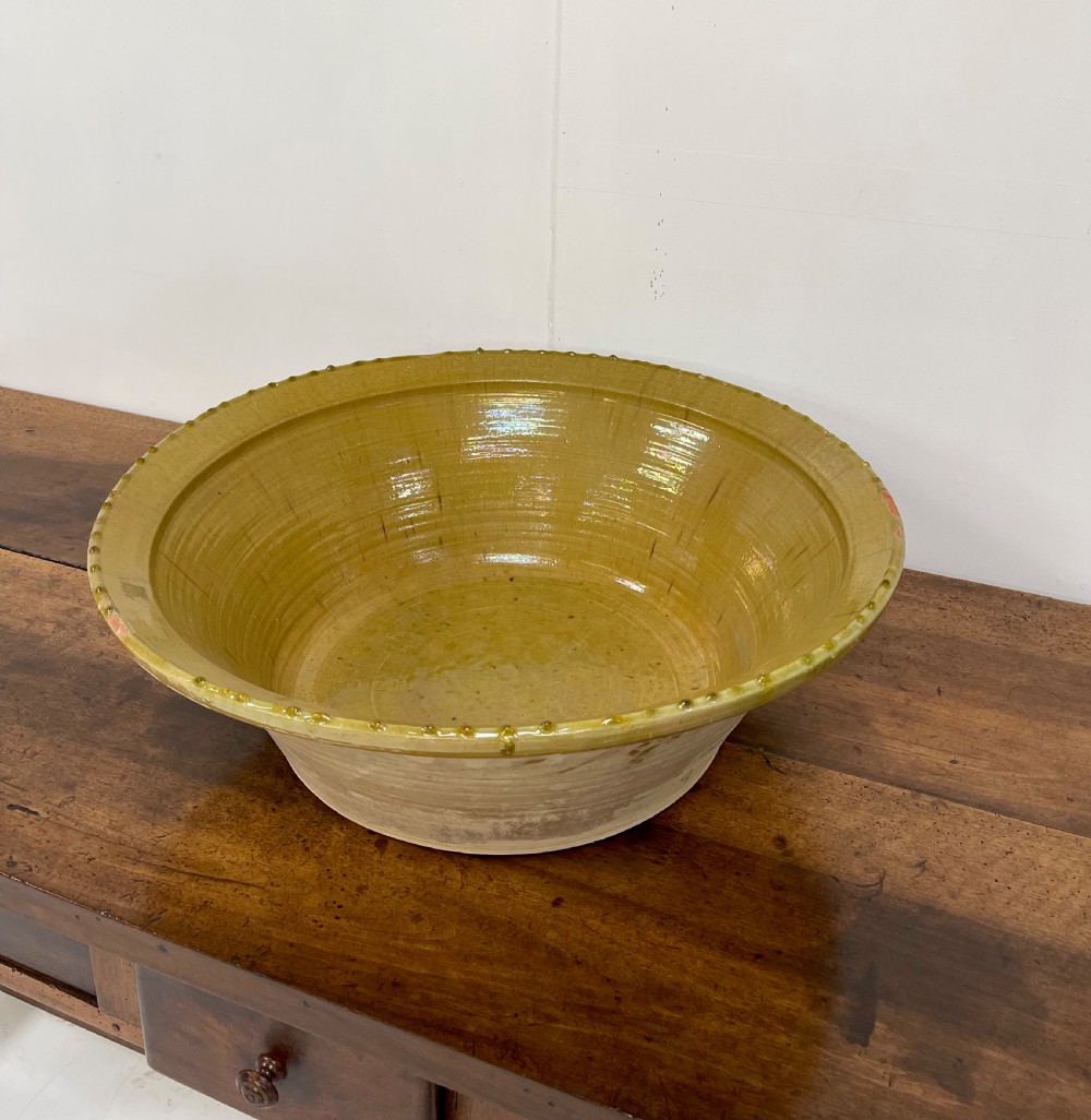 Large Spanish Glazed Bowl View III