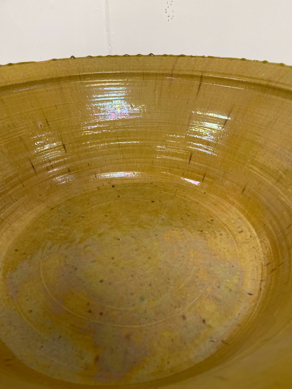 Large Spanish Glazed Bowl View IV