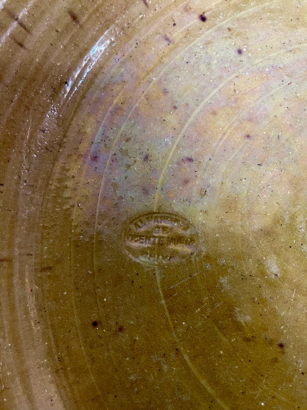 Large Spanish Glazed Bowl View V