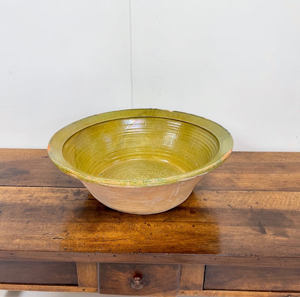 Large Spanish Glazed Bowl