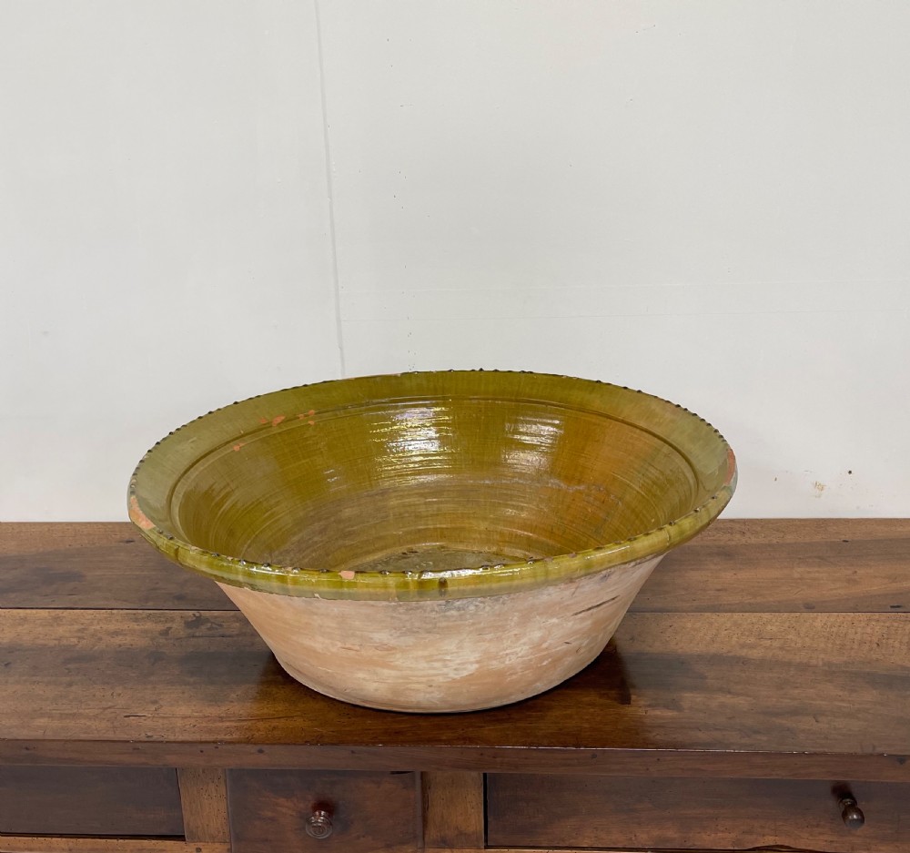 Very Large Spanish Glazed Bowl