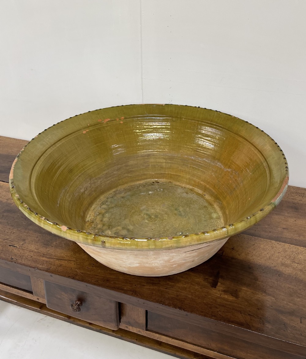 Very Large Spanish Glazed Bowl View II