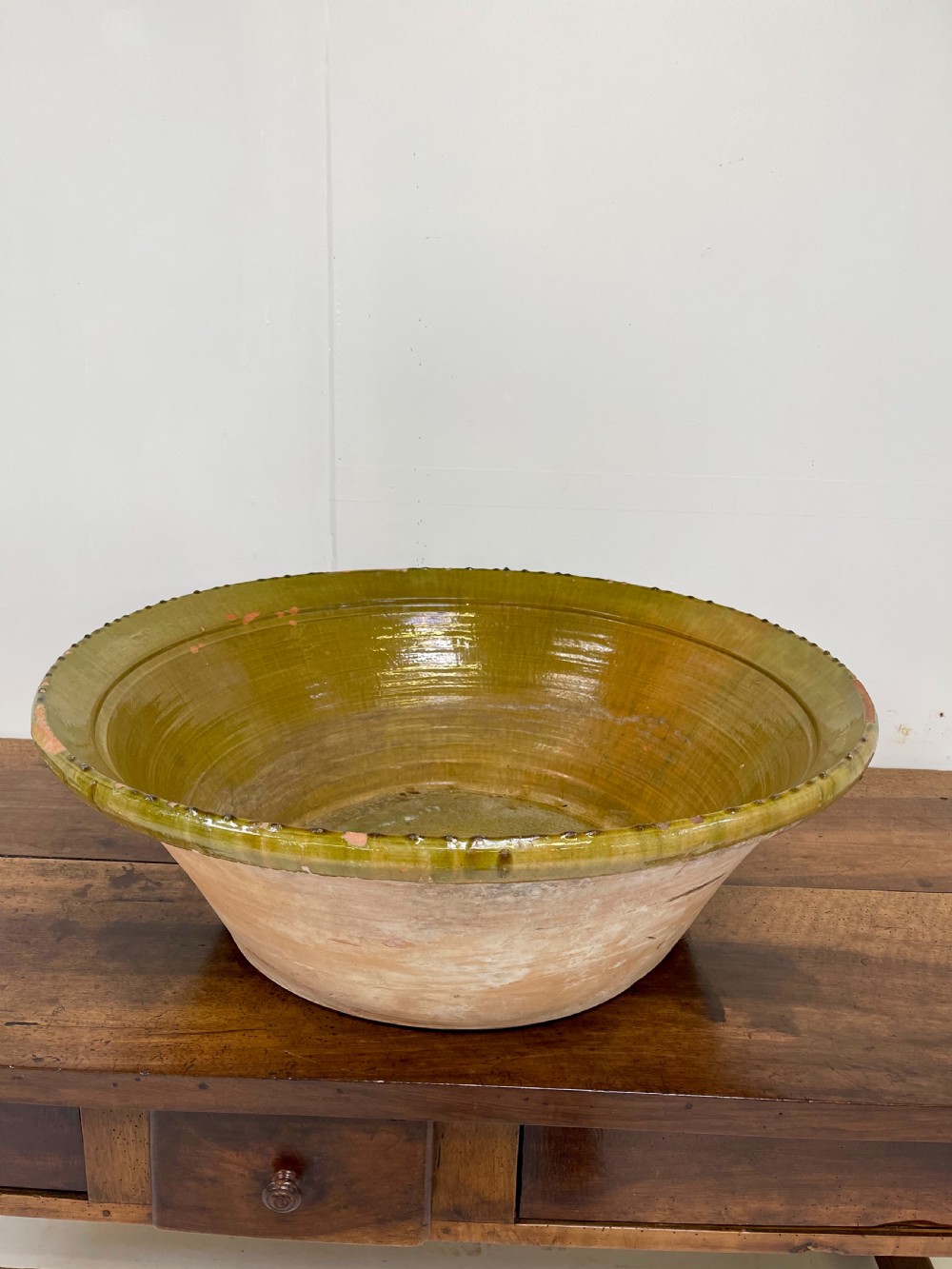Very Large Spanish Glazed Bowl View V