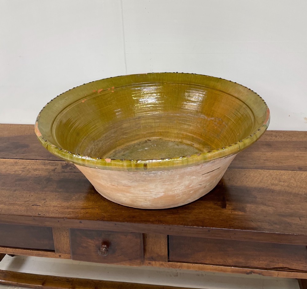 Very Large Spanish Glazed Bowl View VII