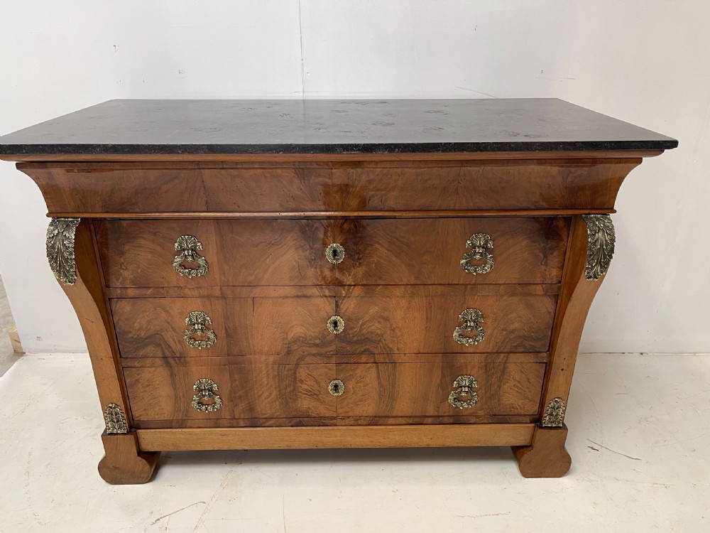 French Empire walnut Commode  View II