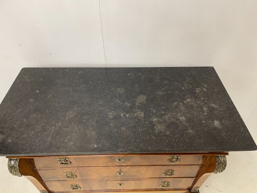 French Empire walnut Commode  View VII