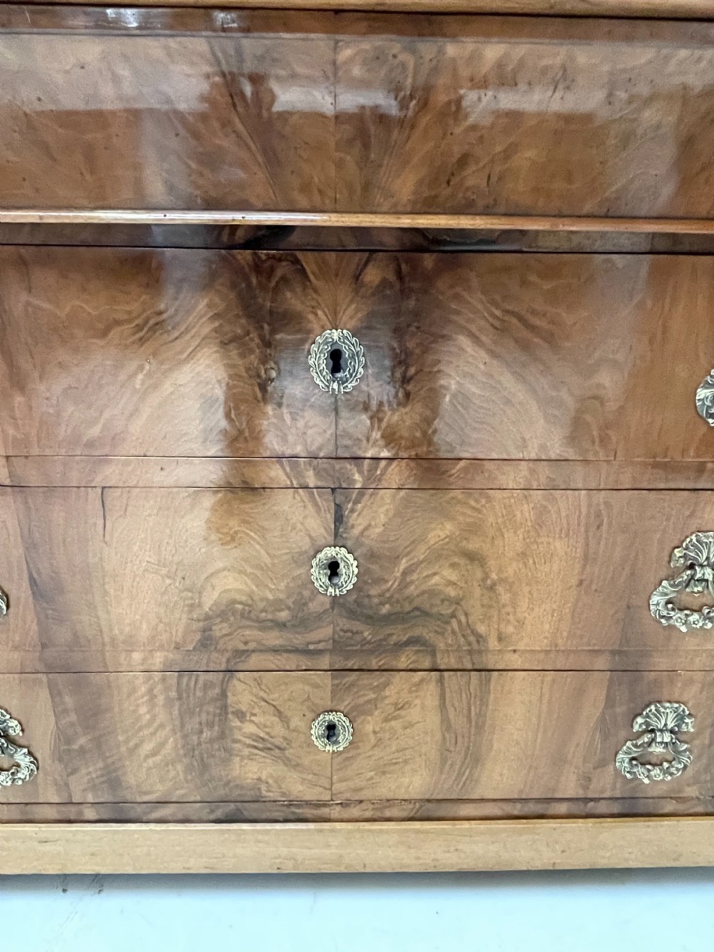 French Empire walnut Commode  View XI