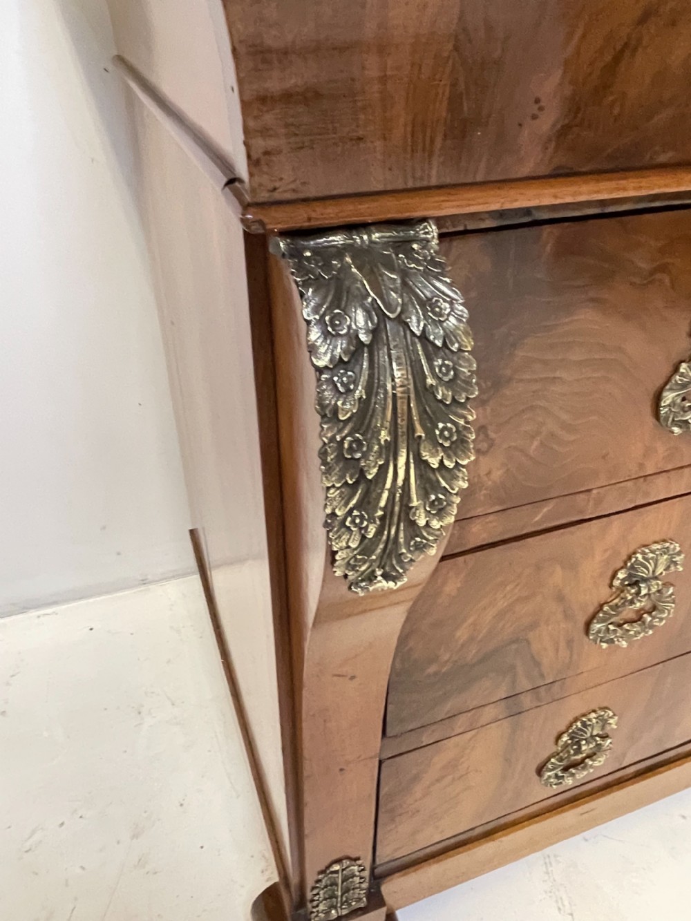 French Empire walnut Commode  View XIII