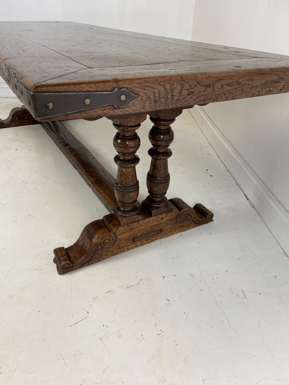 Oak Refectory Table 250 cm long View V