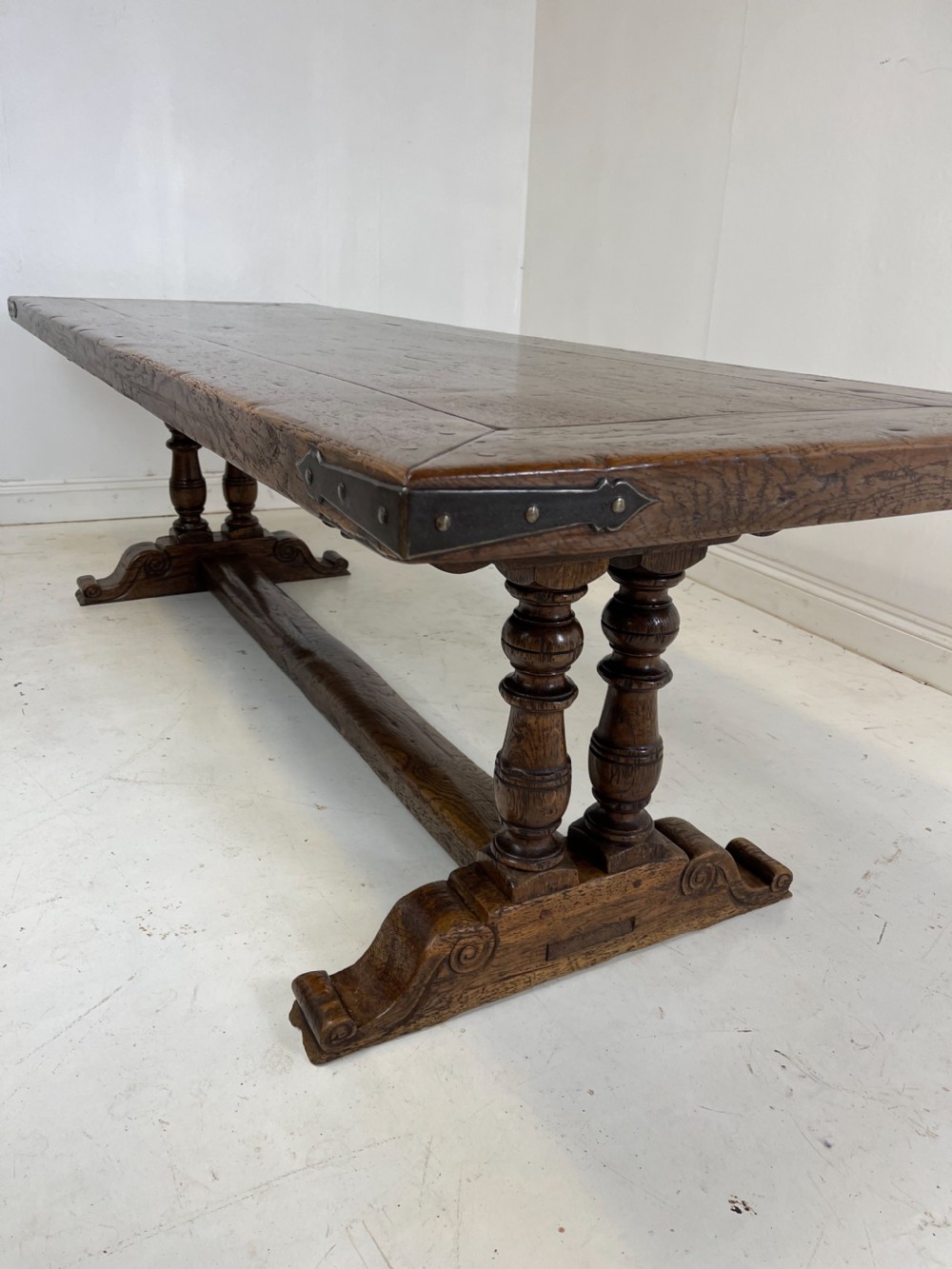 Oak Refectory Table 250 cm long View VII