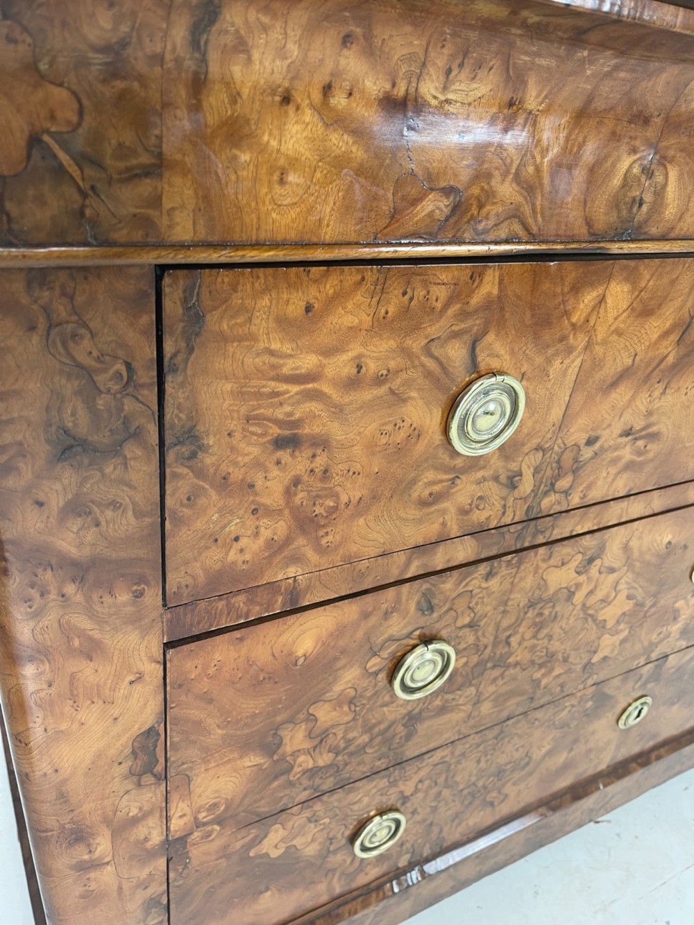 French walnut marble top Commode  View IV