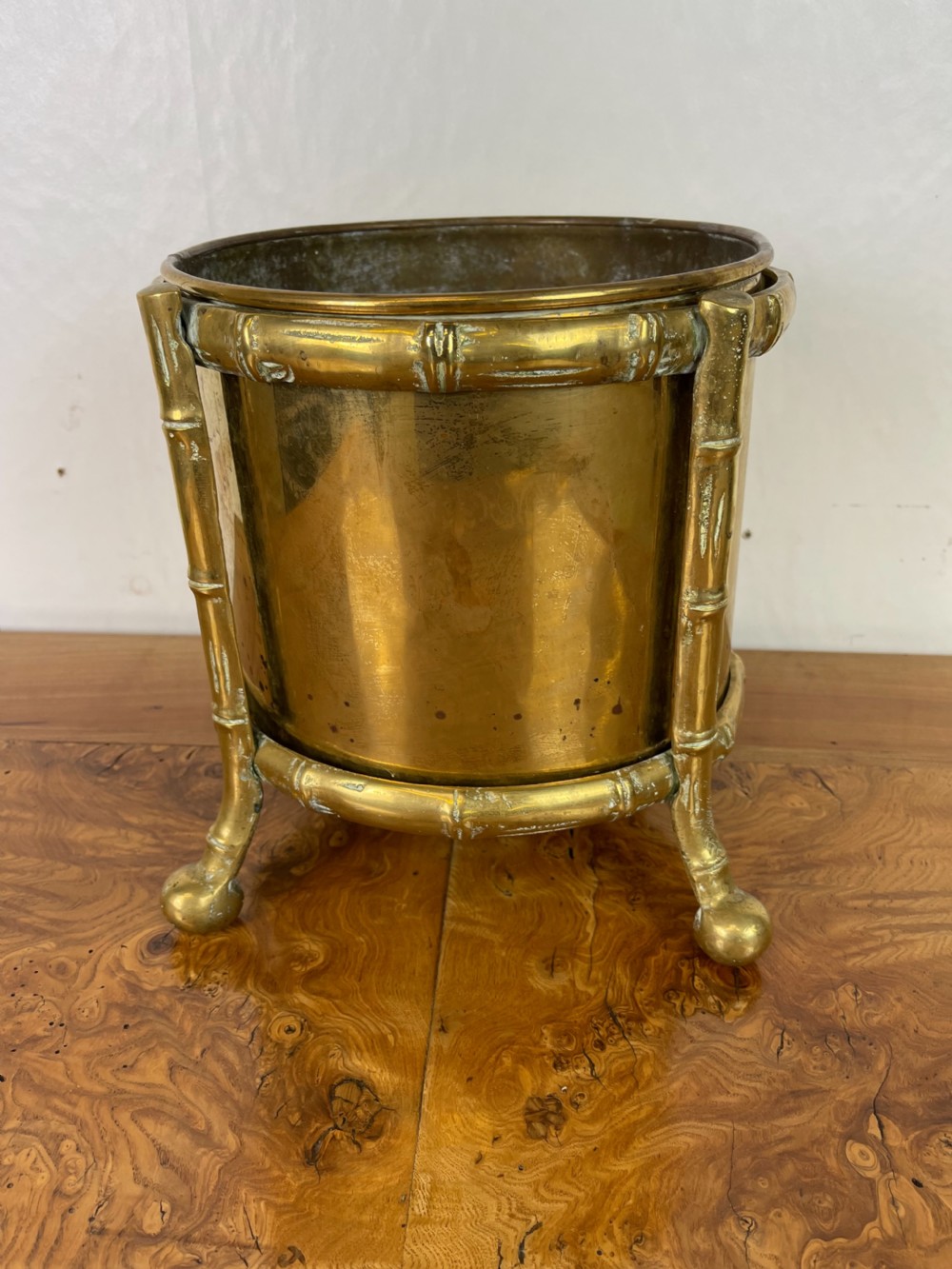 Faux bamboo planter 