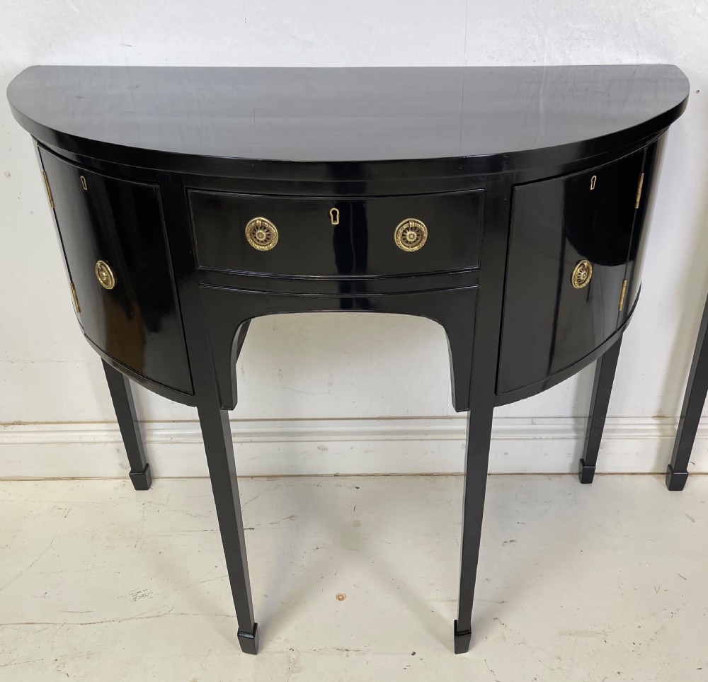 Pair Of Ebonized Sideboards  View II