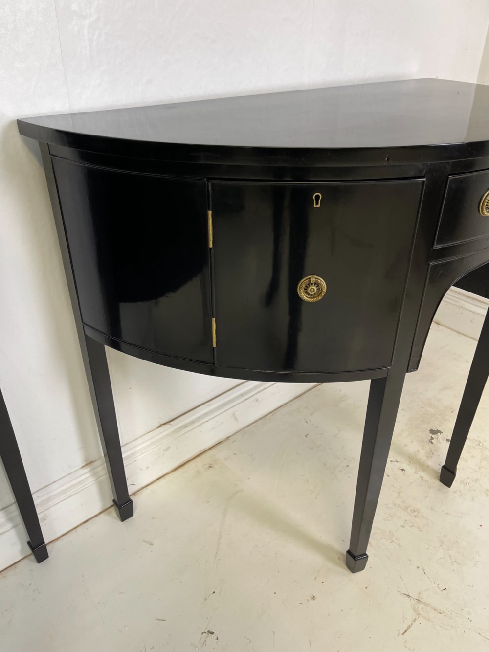 Pair Of Ebonized Sideboards  View IV