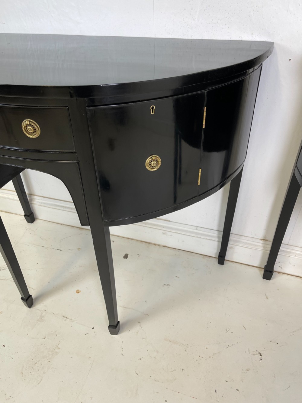 Pair Of Ebonized Sideboards  View V