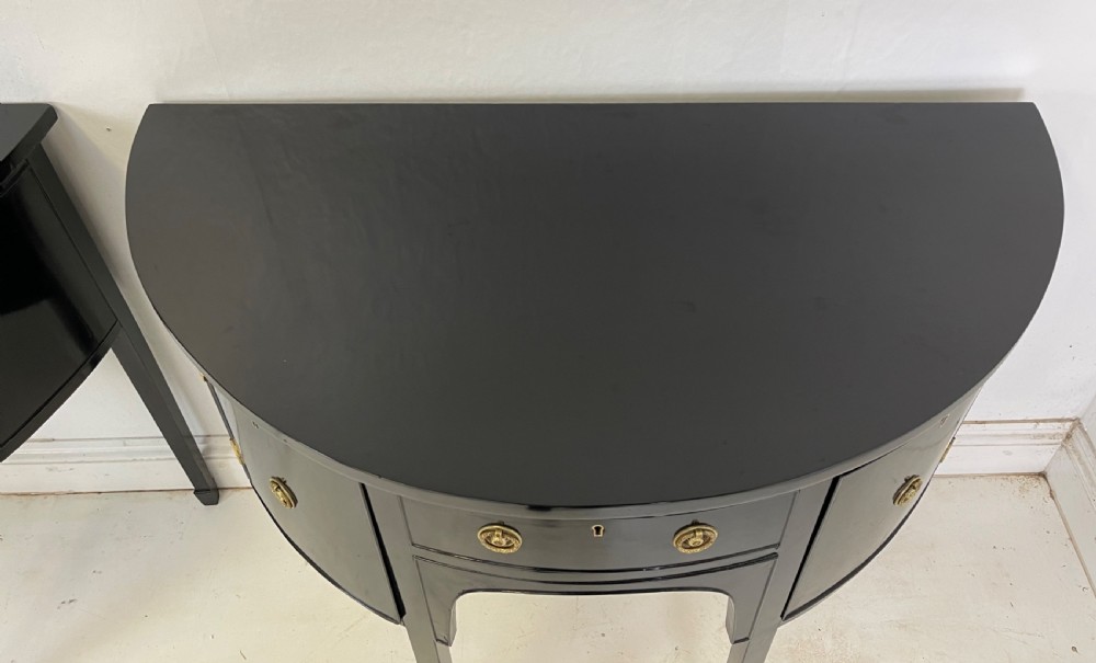 Pair Of Ebonized Sideboards  View VI