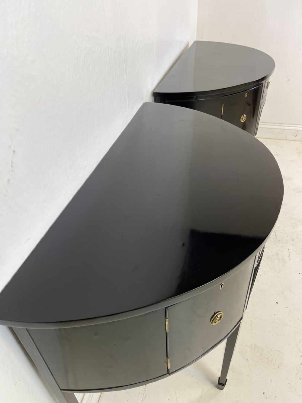 Pair Of Ebonized Sideboards  View X