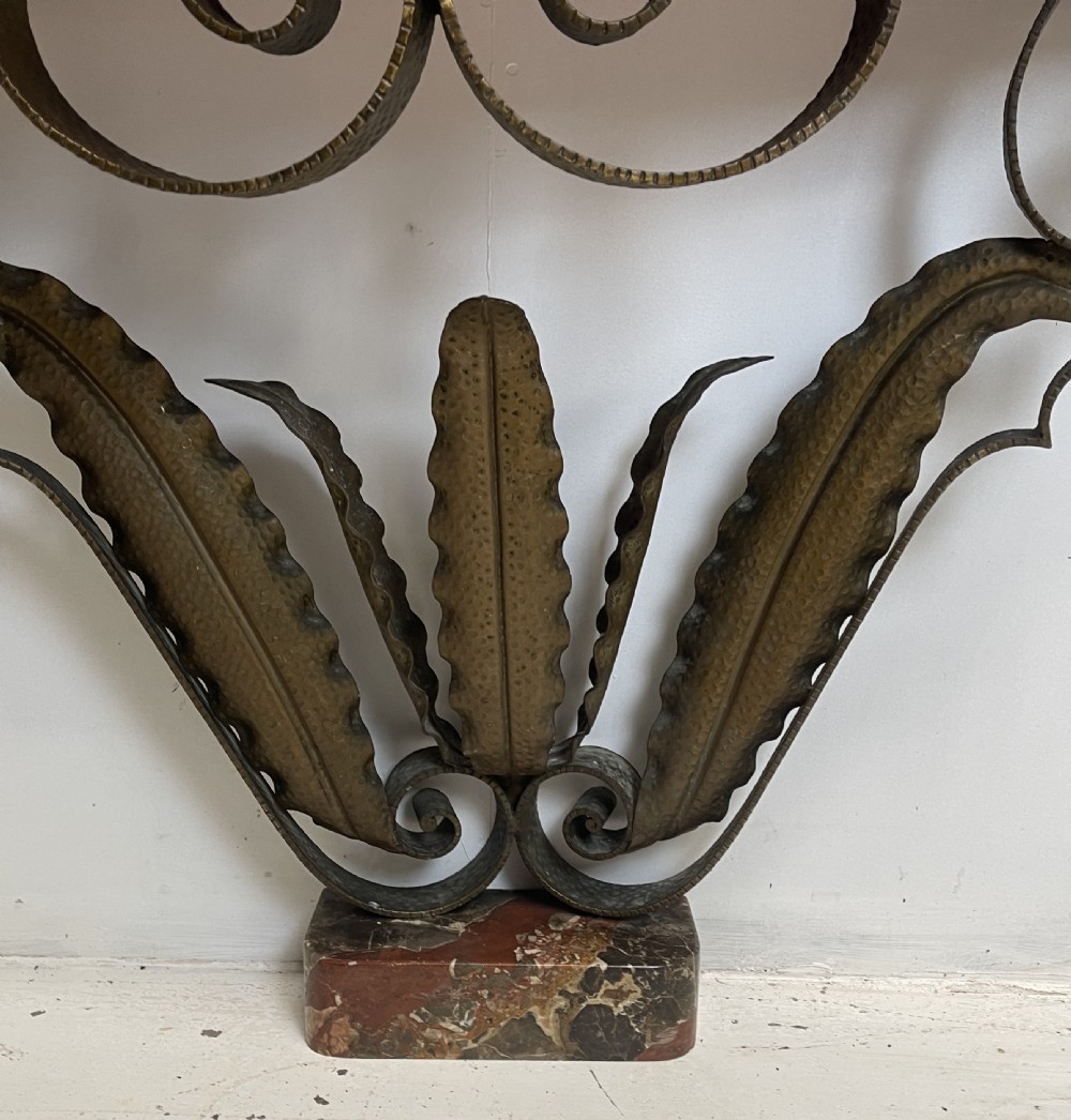 Art Deco Wrought Iron Console Table  View III