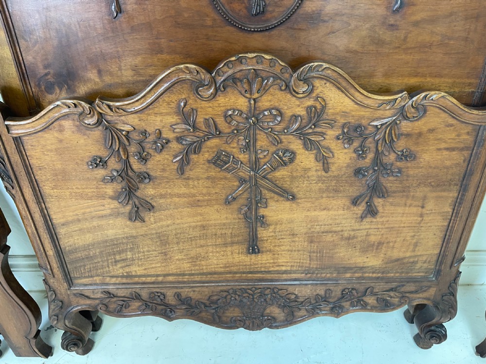 Pair Of French Walnut Beds  View II
