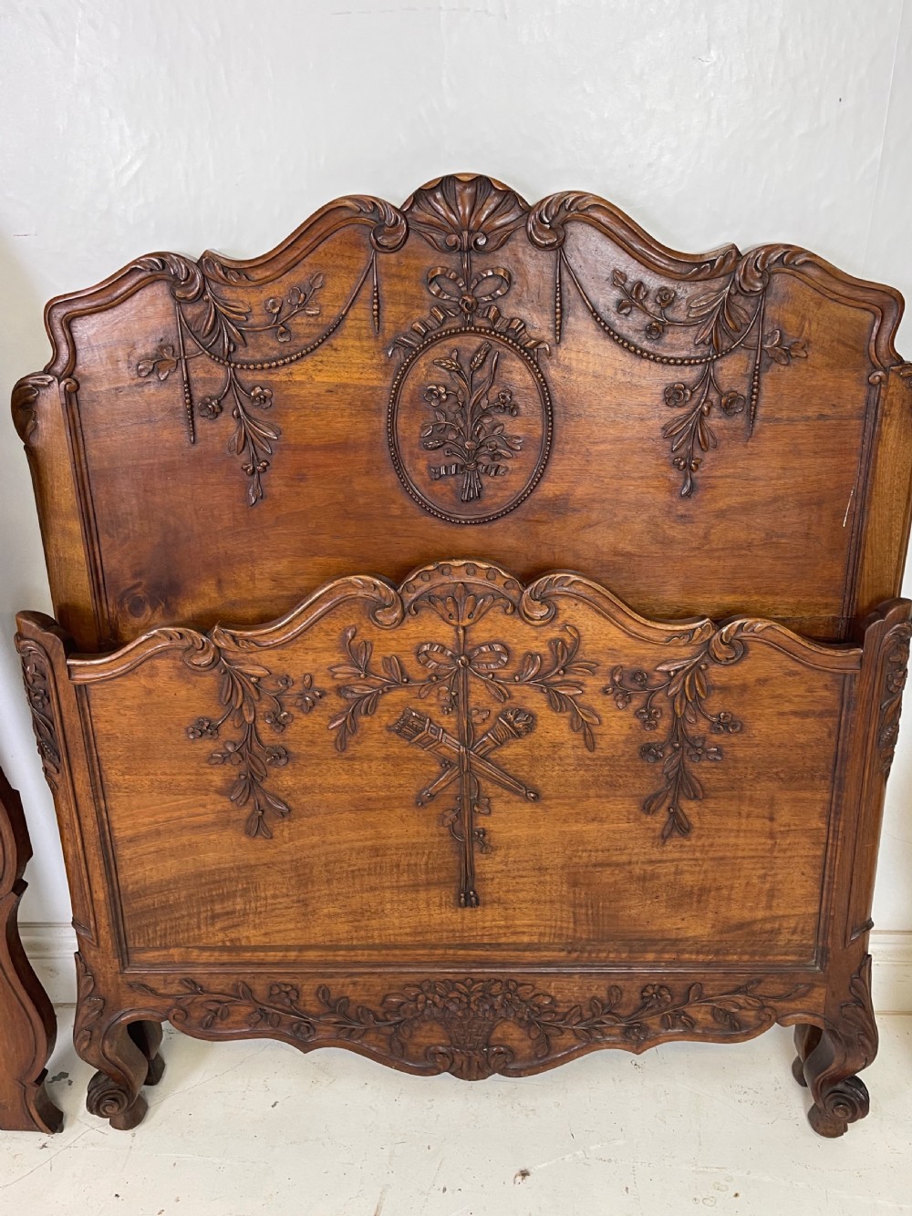 Pair Of French Walnut Beds  View V