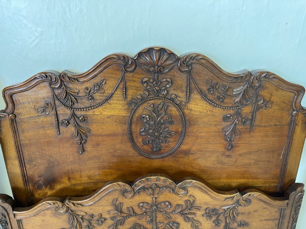 Pair Of French Walnut Beds  View VI